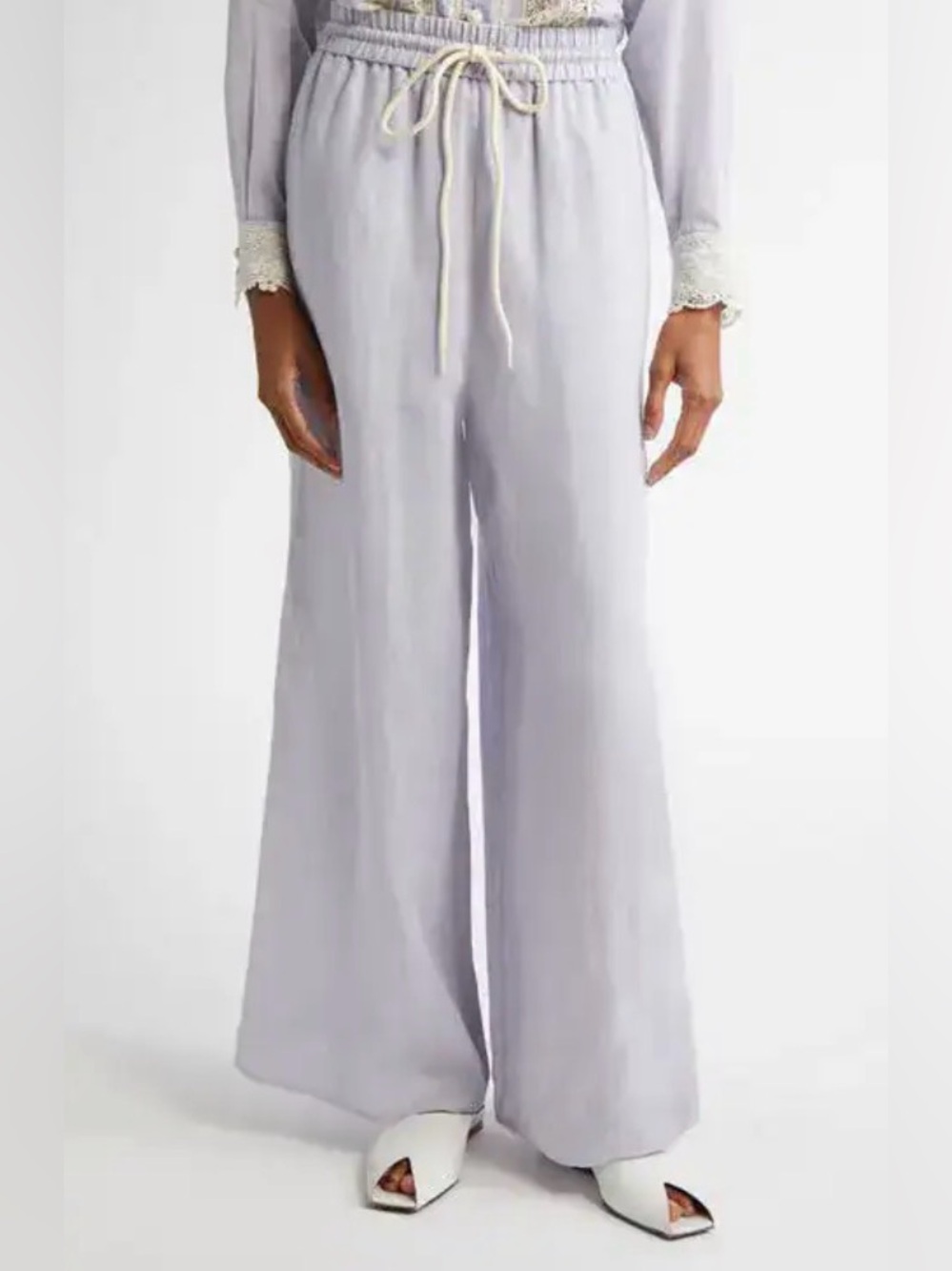 Zimmermann Everley Linen Wide Leg Pants